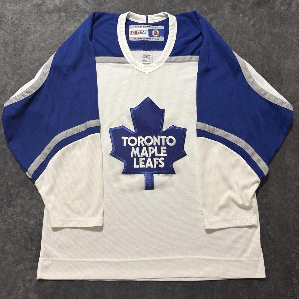 Vintage Toronto Maple Leafs NHL CCM Hockey Jersey Blue M Men’s